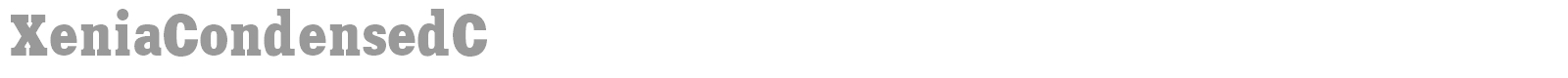 XeniaCondensedC font preview
